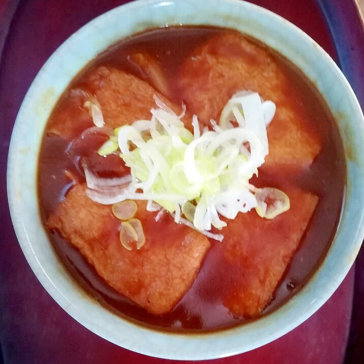 ネギたっぷりカレーきつねうどん